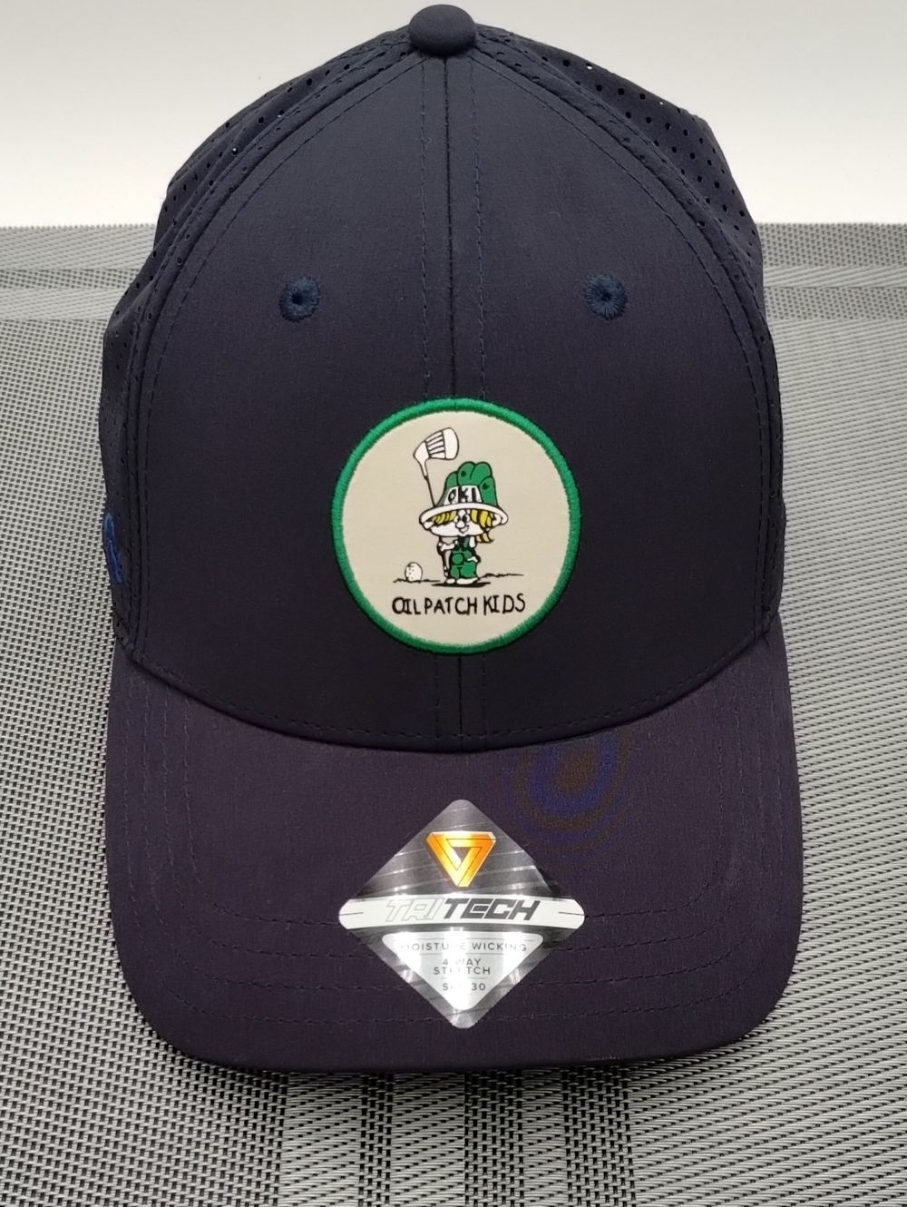Pukka Oil Patch Kids Navy Golf Hat with Green Patch NWT